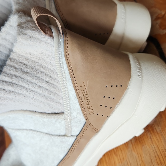 Merrell Cloud Renew Bluff Boots Wool Felt Leather Hiking sz 7 - Picture 10 of 15